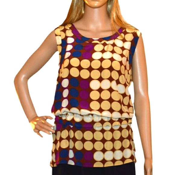 Marni for H&M Multicolor Polka Dot Blouse - Picture 1 of 5